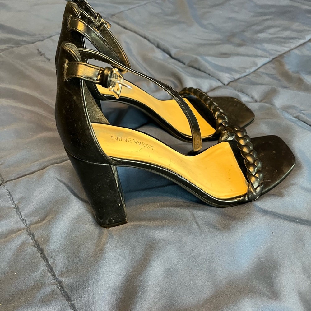 Nine West Black Women's Heeled Sandals